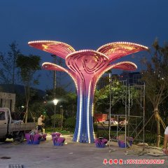 不銹鋼小區(qū)景觀樹雕塑