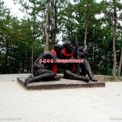 抗戰(zhàn)人物銅雕