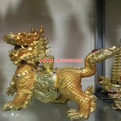銅麒麟送財