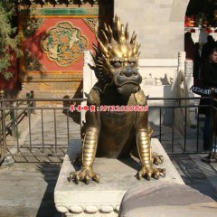 寺廟銅麒麟