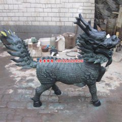 麒麟銅雕塑