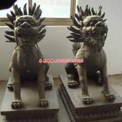 古代銅麒麟龜