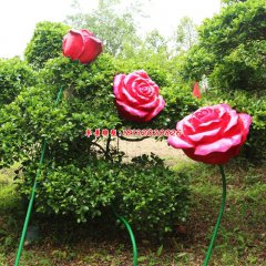 玫瑰花玻璃鋼雕塑