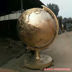 銅雕地球儀